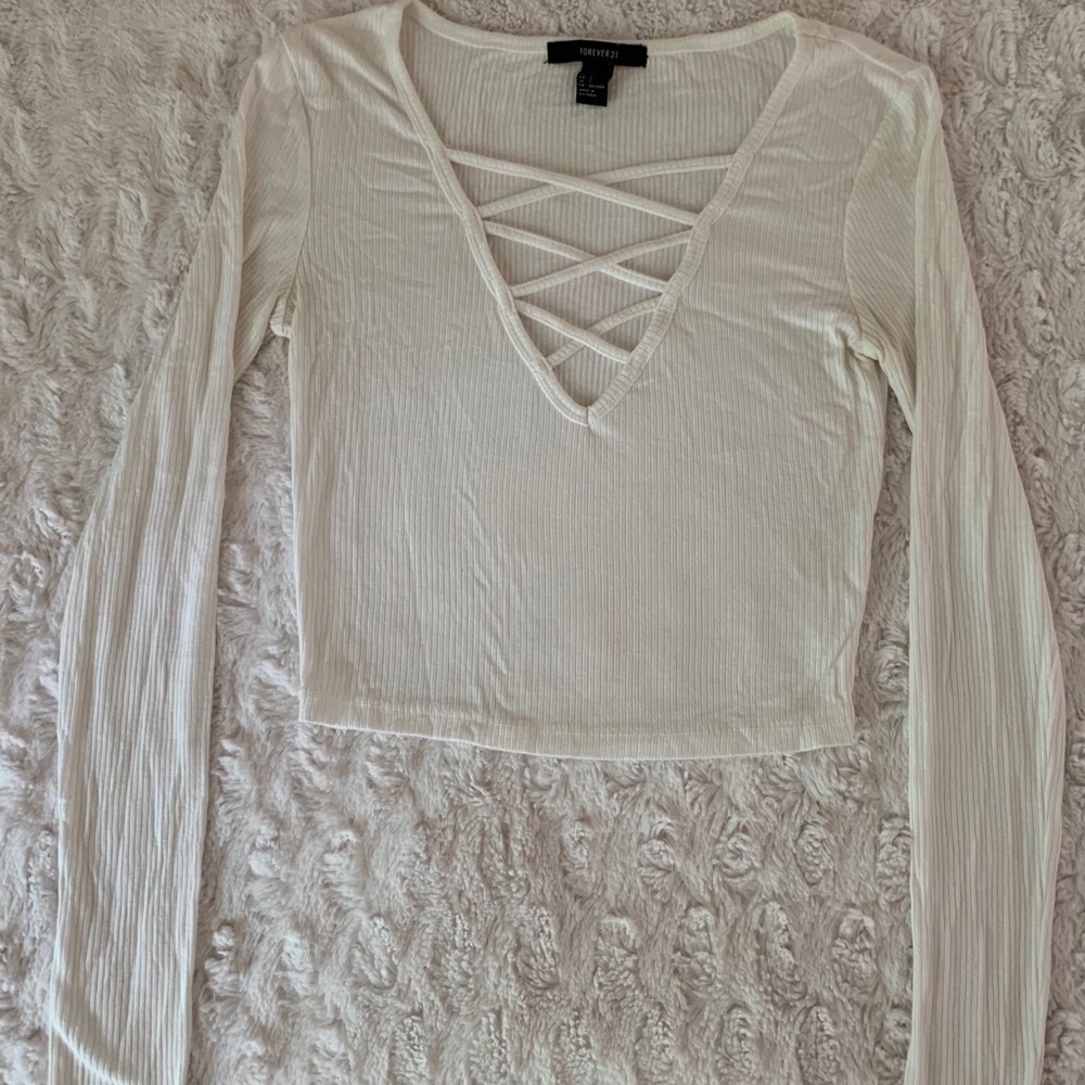 White Forever 21 Top